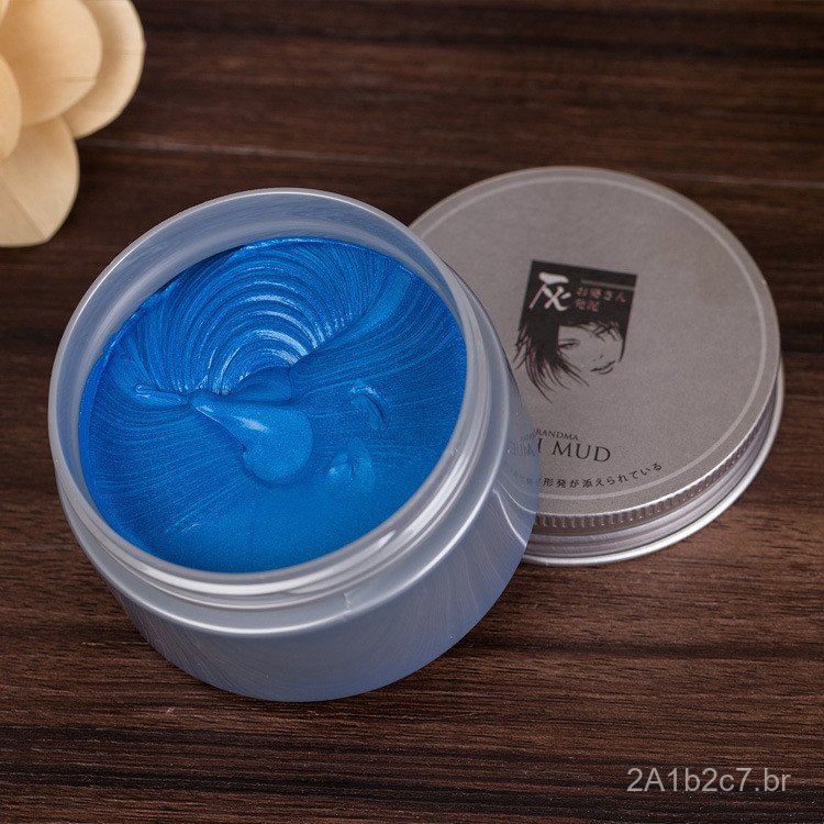 Diretamente do fabricante: Cera capilar descartável tingida nas cores azul royal, azul, prata e outras cores para homens