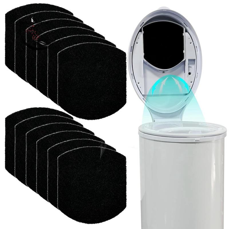 12 Pacotes De Desodorizador De Balde De Fraldas De Bebê Para Filtros De Odor De Carvão Ativado Aço