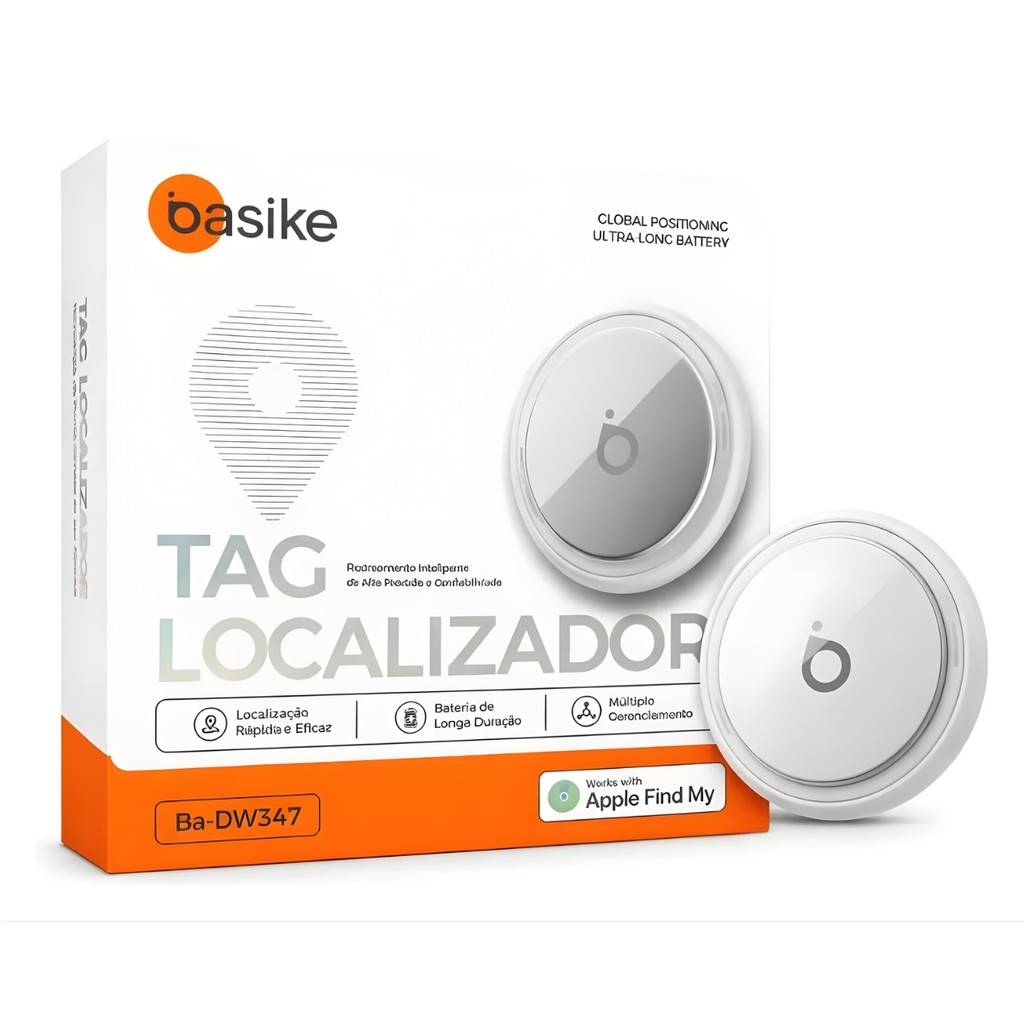 Mini Localizador Smart Tag Rastreador Gps Cor Branco