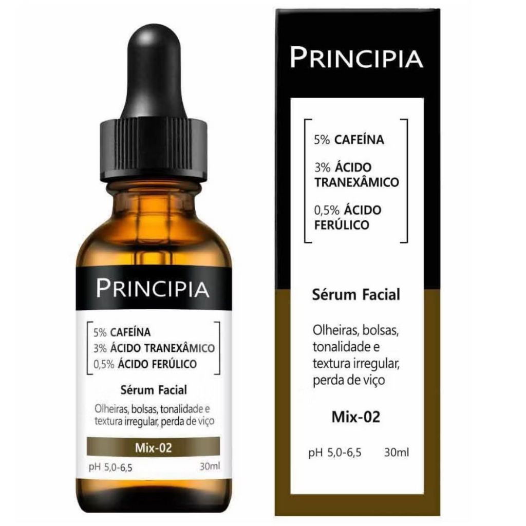 PRINCPIA sérum tem um efeito significativo em olheiras, bolsas sob os olhos e imperfeições.