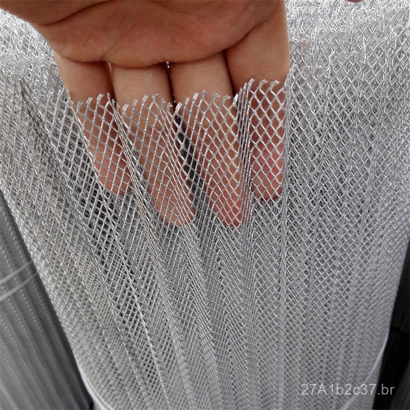 Malha de alumínio, malha de diamante esticada para filtro, chapa perfurada, malha de alumínio protetora universal de alt