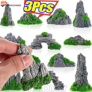 [Fasty] 3/5 Unidades De Ornamento Ornamental De Paisagem Chinesa-Montanha Para Micro-Escapamento DIY-Suculenta Cenário D