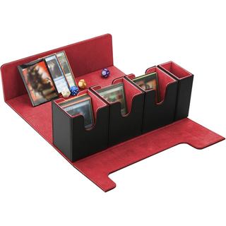 Caixa para Baralho de Cartas para MTG, Caixa de Baralho Commander 4 em 1, Caixa de Armazenamento de Cartas Colecionáveis