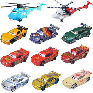 Car 3 Relâmpago McQueen Helicóptero Mater 1 : 55 Diecast Vehicle Metal Alloy Modelo Brinquedos De Carro