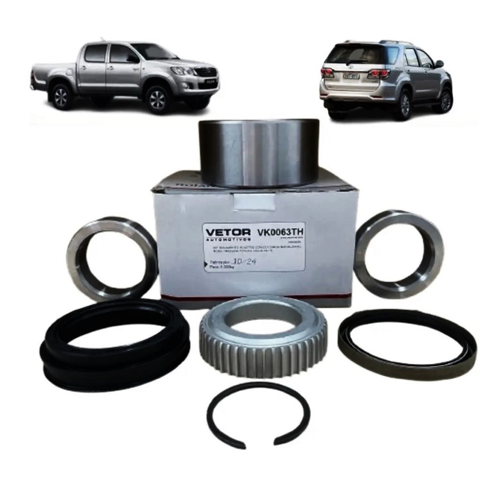 Kit  Rolamento Roda Traseiro Hilux Sw4 2009 A 2015