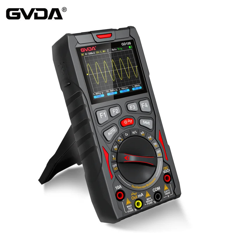 Venda Quente Osciloscópio Digital GVDA original Genuíno , Largura De Banda Analógica De 12MHz , Multímetro Recarregável
