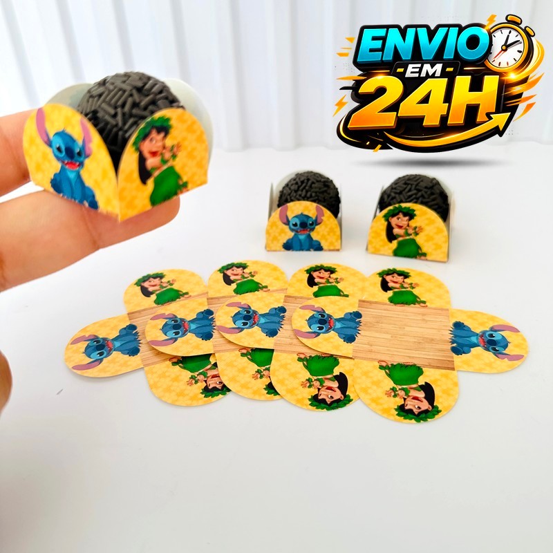 Forminha de Doces Lilo e Stitch Personalizada no Tema /Lembrancinha de Festa /Aniversário