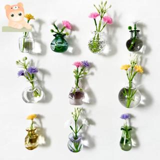 Mini Vasos De Flores Magnéticos Fofos Com Design De Vidro-Armário De Geladeira Estético Acessórios De Decoração De Cozin em Oferta na Shopee