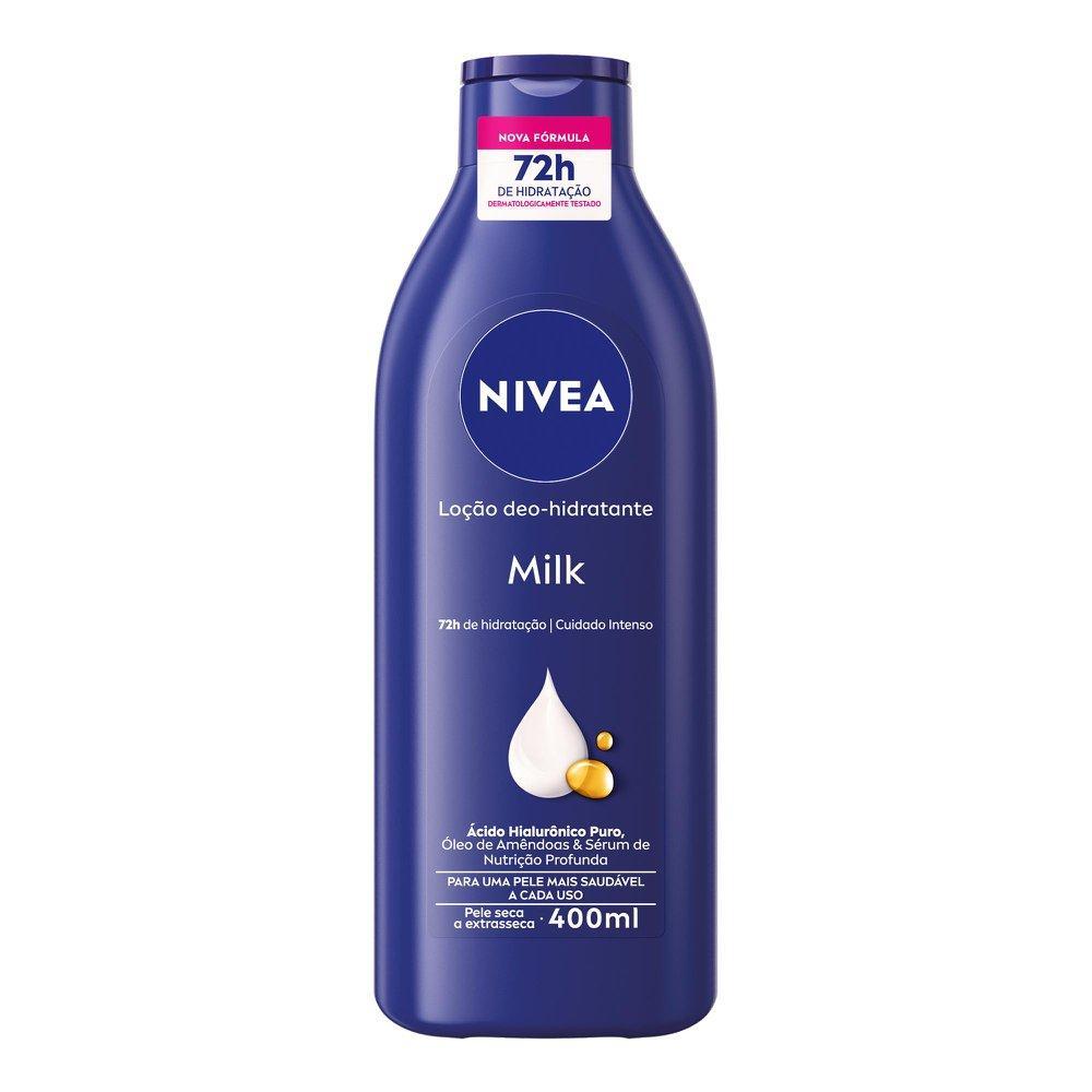 Loção Deo-Hidratante NIVEA Milk 400ml em Oferta na Shopee