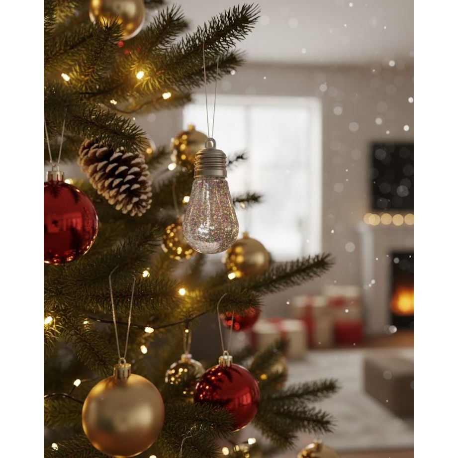 Pequena Luminaria Decorativa para Festas Luminaria em Formato de Lampada - HH61263