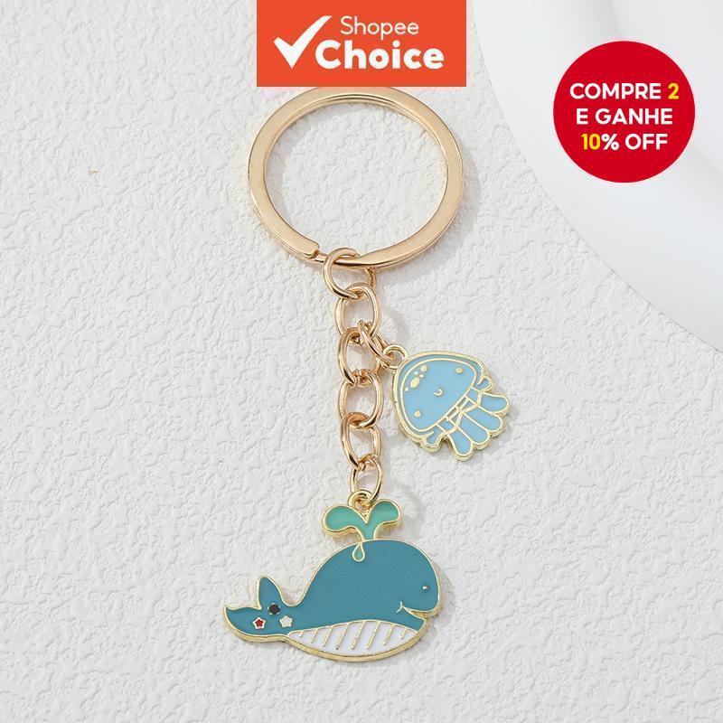 Chaveiro De Verão Dolphin Octopus Esmalte De Polvo Fofo De Animal Do Oceano Para Fazer Jóias De Bricolage Handamde em Oferta na Shopee