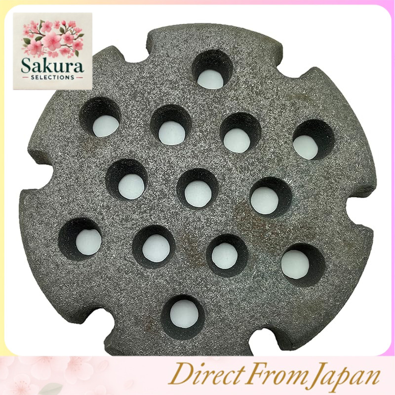 [TFS] Fire Pit Grate for Fire Starter Stove, 18.5cm diameter, approximately 2cm thick, Durable Cast Iron Fire Plate, Rostle, Fire Starter Stove