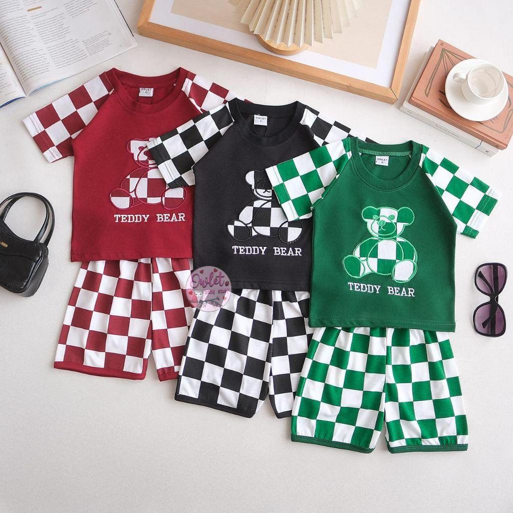 Owlet-Terno Para Meninos-Fato Combinado De Xadrez-Roupas Com Motivo De Personagem De 1 A 7 Anos