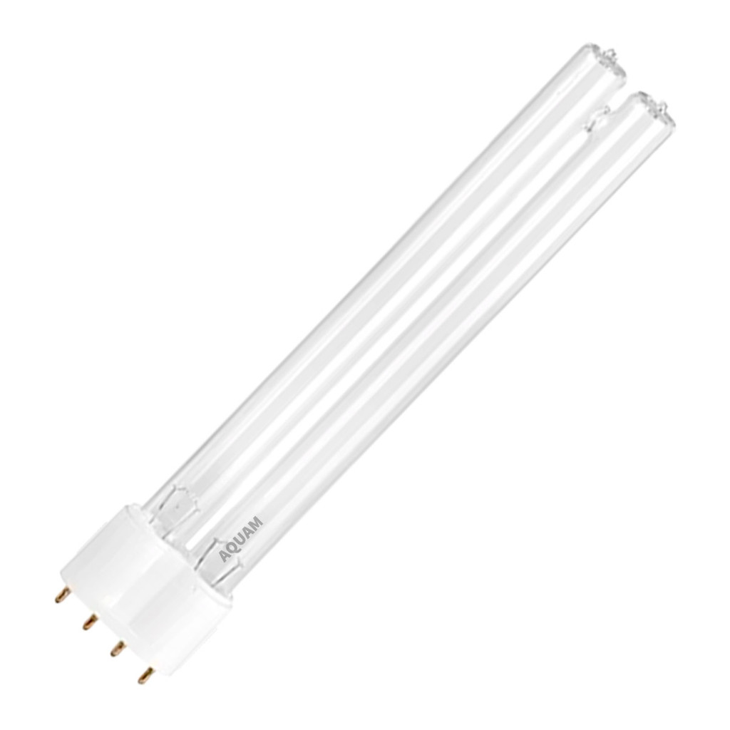 Lâmpada UVC ultravioleta germicida compacta PL 18W 4 pinos para filtro UV elimina algas aquário lago