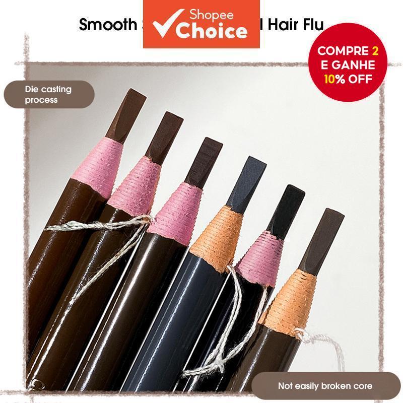 Lápis De Sobrancelha De Madeira Genuíno Com Núcleo Duro À Prova D'água , Sem Manchas Para Artistas De Maquiagem , Linha 