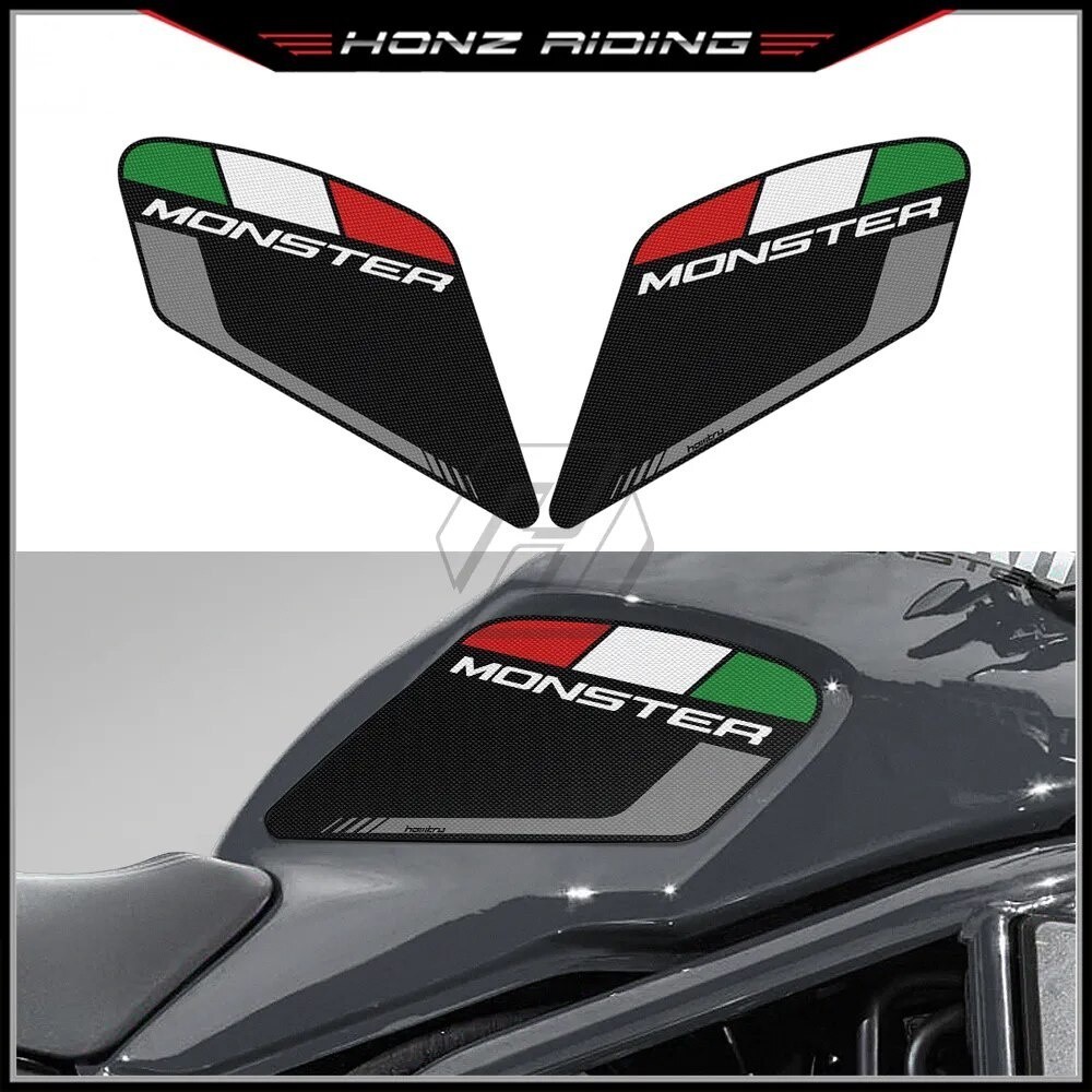 Para Ducati Monster 797 821 1200 2017-2019 Adesivo Motocicleta Antiderrapante Lateral Tanque Almofada Proteção Joelho Ap
