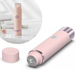 Depilador Elétrico Cabeça Dupla Lavável Removedor de Pêlos - Portátil Recarregável USB Corte Preciso e Indolor em Oferta na Shopee