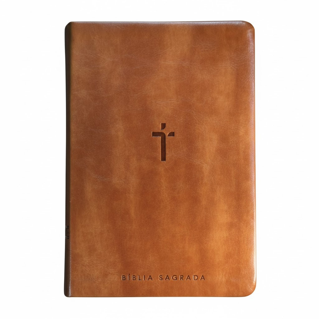Bíblia Sagrada  | NAA | Letra Gigante | Marrom em Oferta na Shopee