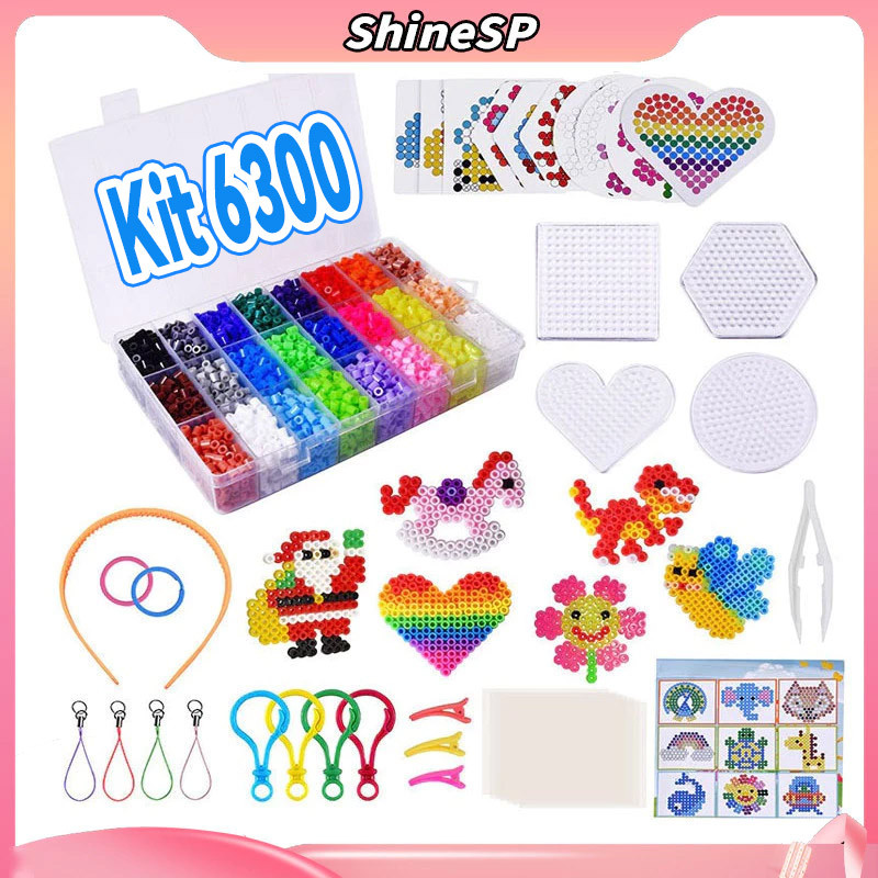 Kit 6300 Peças Conjunto Mini Hama Beads De 5 Mm  Alta qualidade