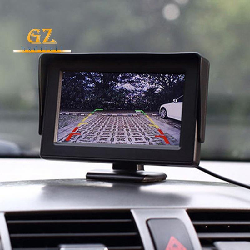 [gzhxdiizi1] Tela De Ré HD De 4.3 Polegadas Exibição De Imagem Reversa Assistência De Estacionamento Para Trailer De Cam