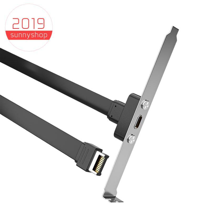 [Bestseller S] Cabo Defletor USB3.1 19PIN/TYPE-E Para C Front Mother Chassis PCI Bit 10Gbps Plano Curto Fácil Instalação