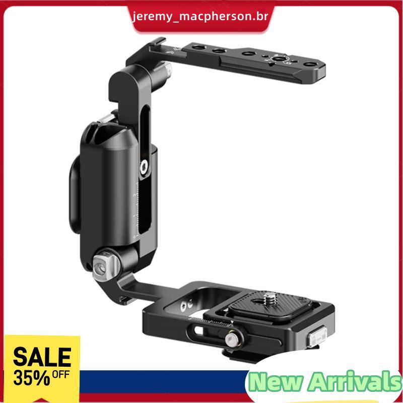 Tripé Gimbal Compatível XJ01 Gaiola De Câmera Dobrável Universal 2 Em 1 Para Câmeras DSLR Sem Espelho Com Braçadeira De 