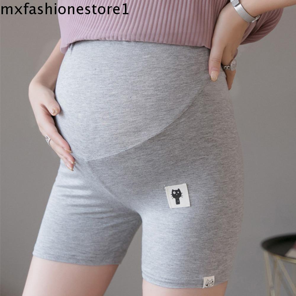 MXFASHIONE Shorts Para Grávidas Leggings , Cintura Alta Solta Plus Size Maternidade , Elástico