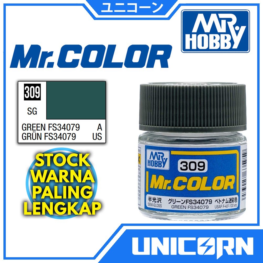 Mr Color C309 Verde FS34079/Hobby Cat Gundam Modelo Kit Escova Aerógrafo C-309