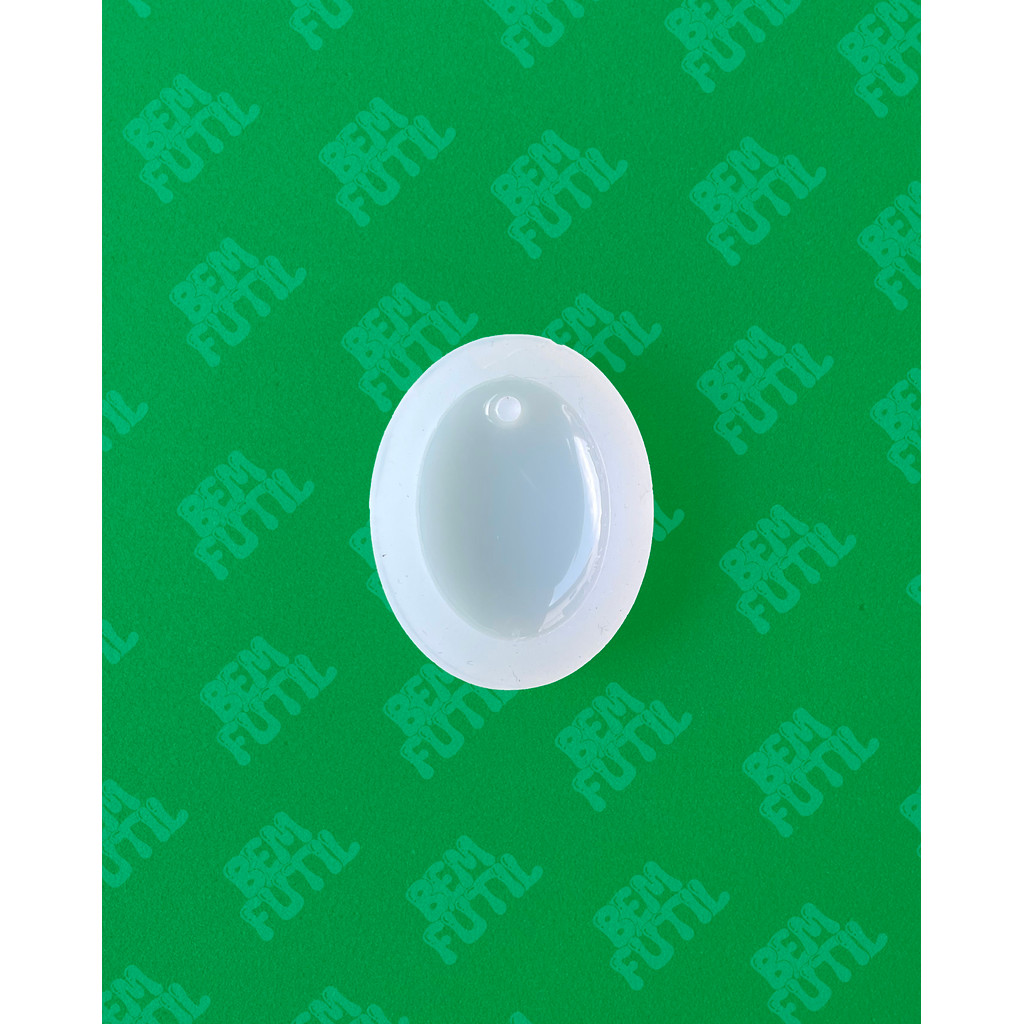 Molde Oval pingente eternização - Efeito Gloss - Coleção Mini Eterno - Artesanato - Artigo de Arte