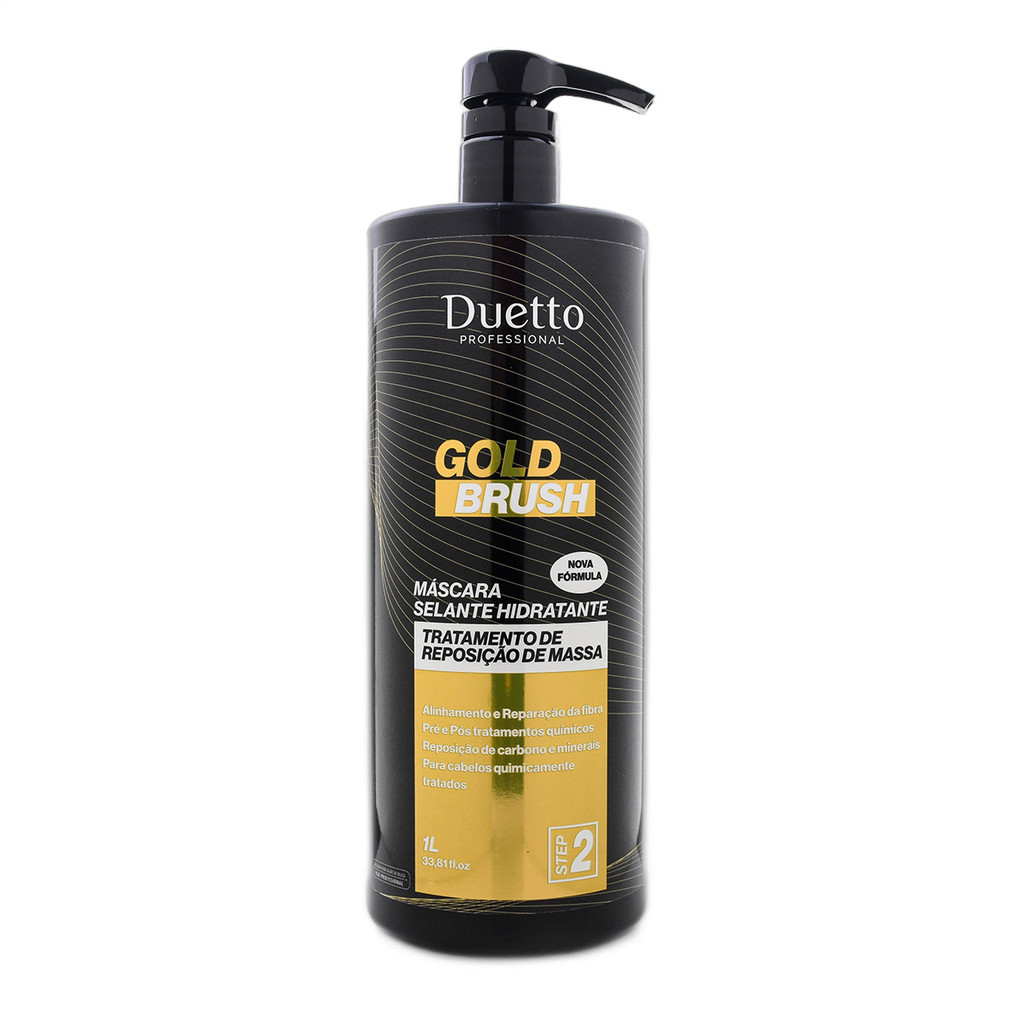 Máscara Selante e Hidratante 2 em 1 Gold Brush Duetto 1L