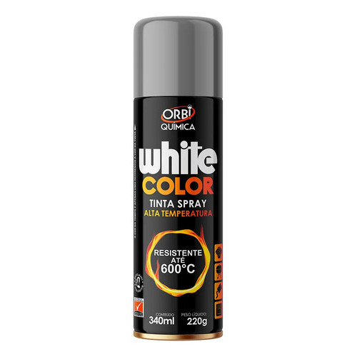 Orbispray Tinta Alta Temp Aluminio 340ml/220g