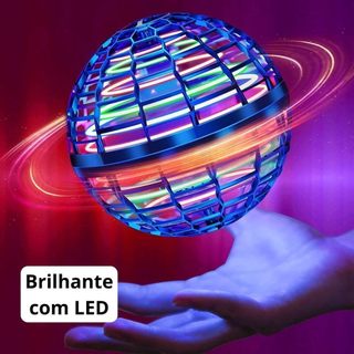 Bola Spinner Voadora LED Flutuante com Controle por Gestos e Efeito Boomerang