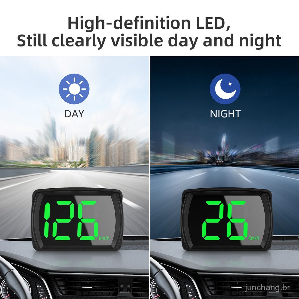 HUD HUD Display Instrument Beidou GPS Car Speed Display Car Novo Carro de Energia Dedicado