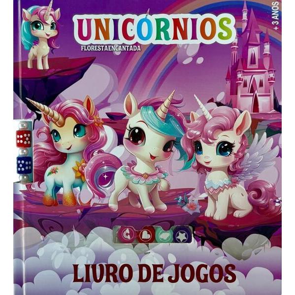 Livro de Jogos Unicornios - Capa Dura em Oferta na Shopee