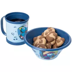 Kit Smurfs Caneca e Tigela Bowl 2 Peças Plasútil