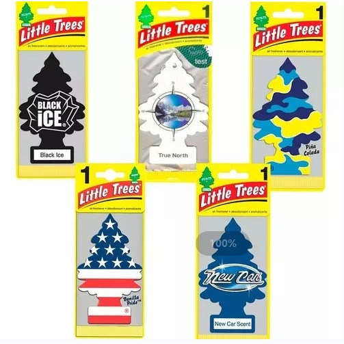 KIT 10 Aleatorio Little Tress Aromatizador Automotivo Aromas Cheirinho De Carro