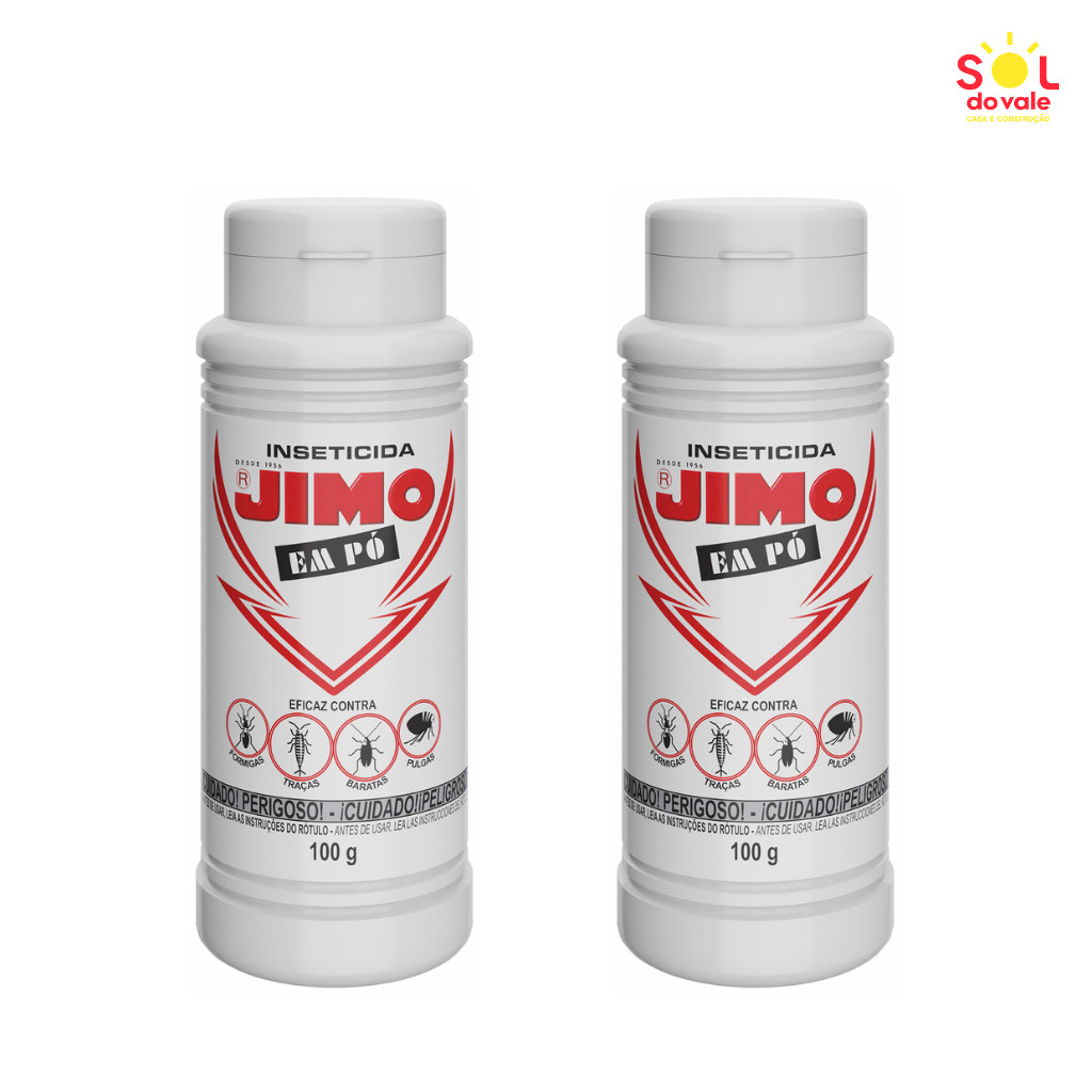 Kit 2x Inseticida Jimo em Pó Ação Rápida 100g