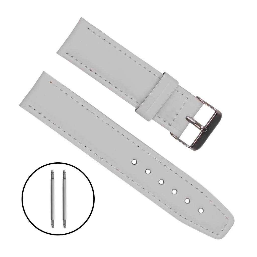 Pulseira Branca Em Couro Para Relógio Pulseira Em Couro Para Relógio 18mm 20mm 22mm 24mm 24mm 26mm