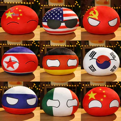 Decoração 10cm Country Ball Plush Toy Polôniaball Pendant Countryball Doll Stuffed Kids Novo