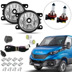 Kit farol de Milha Neblina Auxiliar Iveco Daily 2019 2020 2021 2022 2023 2024
