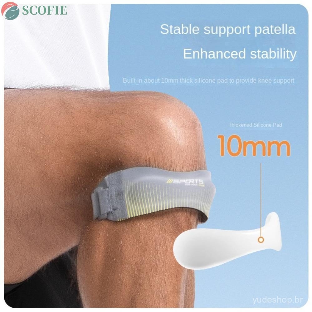 Correia De Suporte Para Joelheira SCOFIE Patela , Cinta De Joelho De Tendão De Com Amortecedor De Neoprene