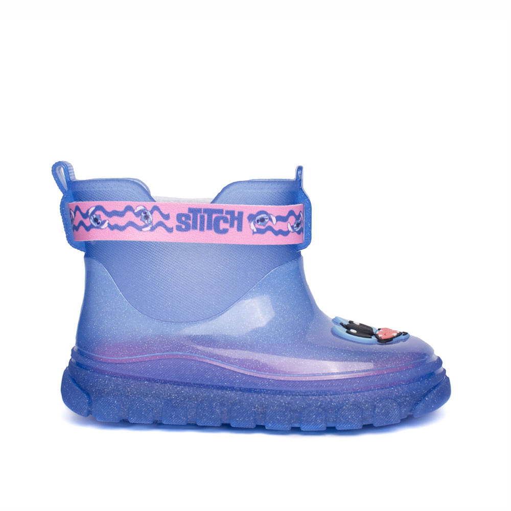 Bota Galocha Infantil Grendene Disney Stich Baby Glitter Azul em Oferta na Shopee