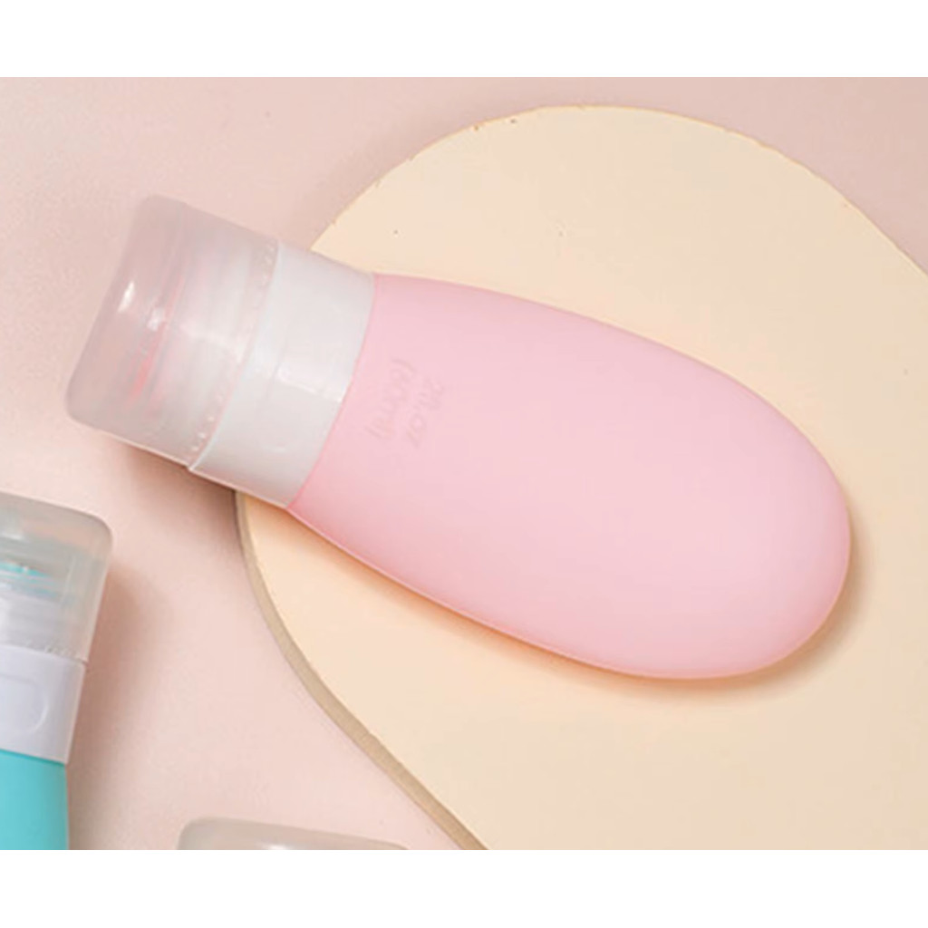 Kit 12 Frasco De Silicone Para Viagem 50ml – Mini Porta Shampoo E Cremes