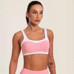Top Pulse Rosa Spring Pink Poliamida Com Bojo