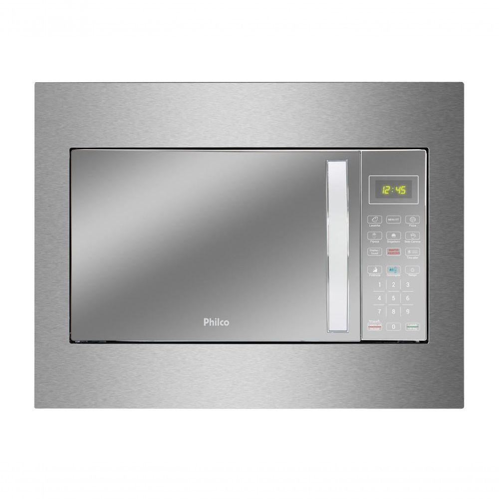 Micro-Ondas de Embutir Philco PMB30E 28L 1400W com Painel Digital Prata 220V