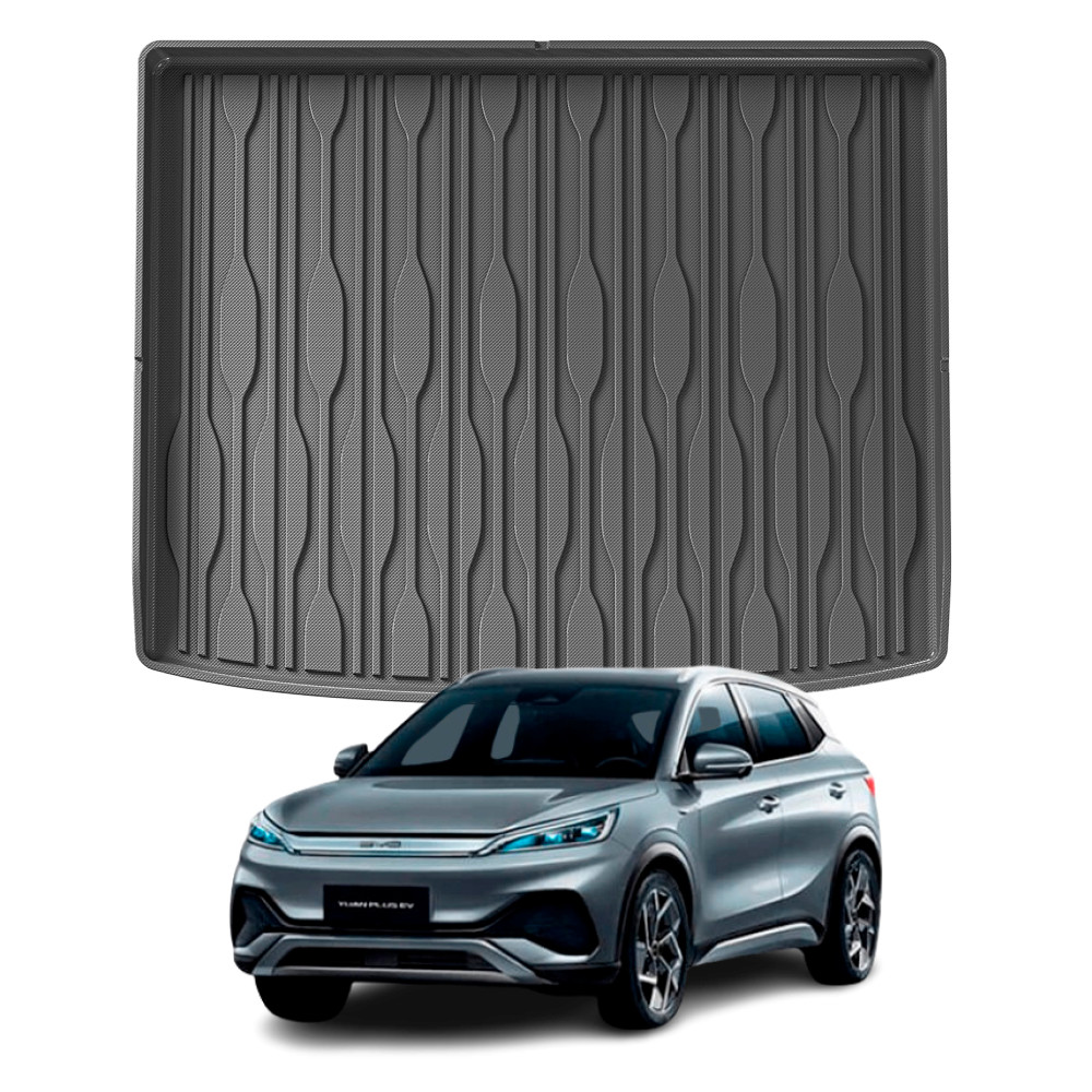 Tapete Automotivo Bandeja De Borracha Premium Para Carro BYD Yuan PLUS Porta Malas Ekap