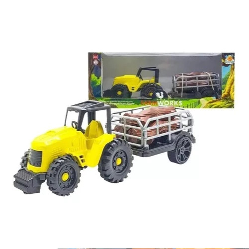 Trator FARM WORK Tora 34CM Orange Toys
