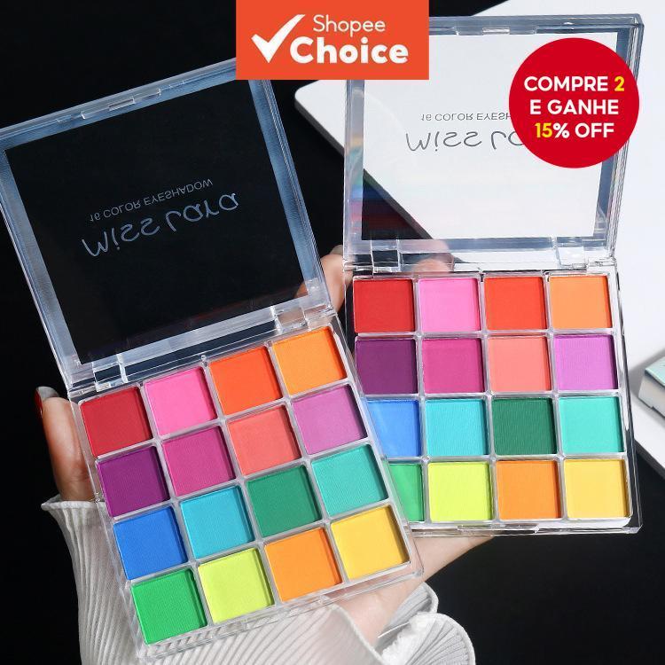 Paleta De Sombras Arco-Íris De 16 Cores , Fosca , Especial Para Performance Em Palco , Uso Diário em Oferta na Shopee