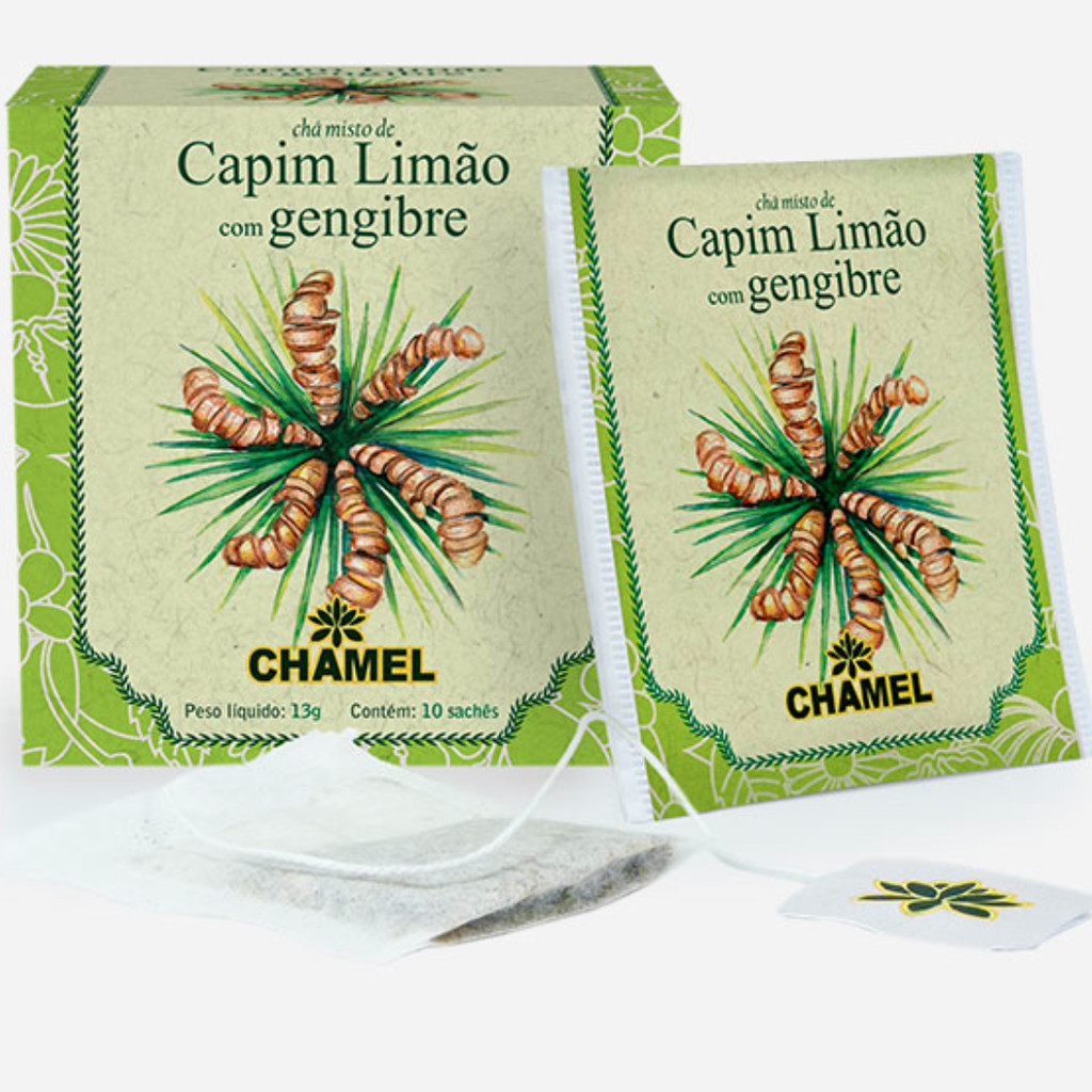 Sache Chá Capim Limao com Gengibre 13g - CHAMEL