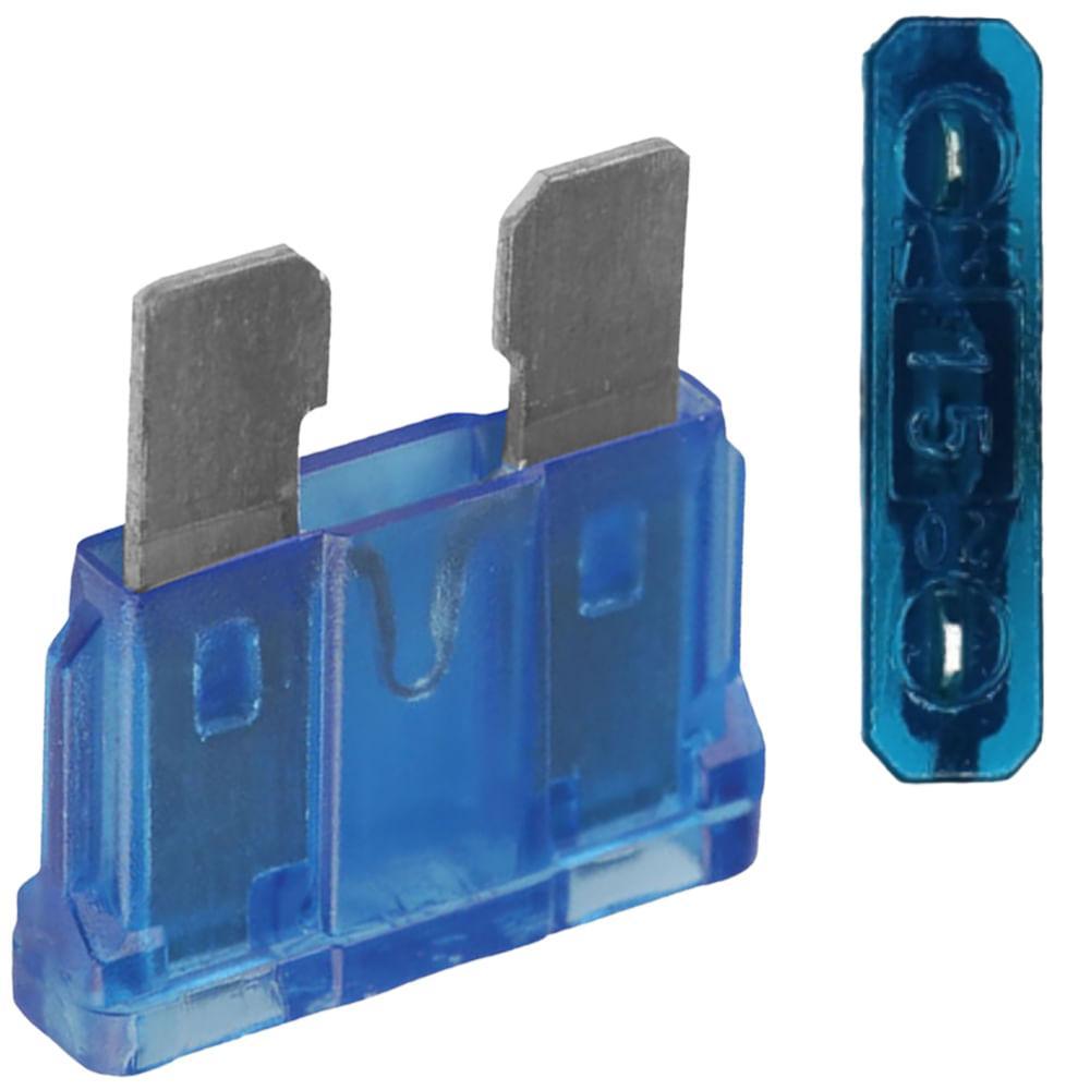 10 Fusíveis Lâmina 15a Nissan Peugeot Toyota Azul Ams 16015 em Oferta na Shopee